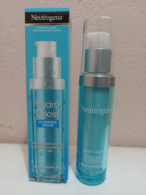 Neutrogena Hydro Boost Hydrating Hyaluronic Acid Face Serum 1 Fl Oz NEW
