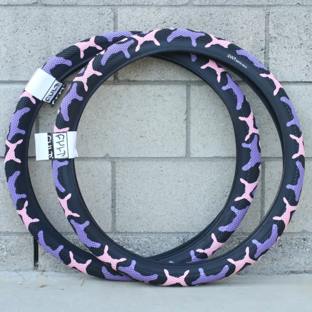 Purple camo bmx tires best sale