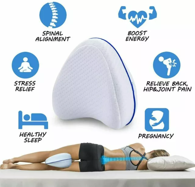 Cuscino Ortopedico Leg Pillow Per Gambe Ginocchia Supporto Schiena Memory Foam