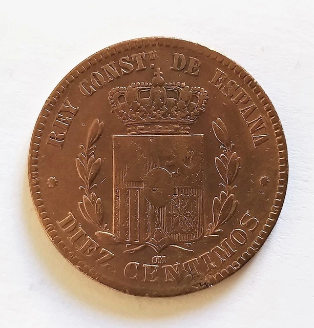 Espagne - Alphonso XII - 10 Pesetas 1877