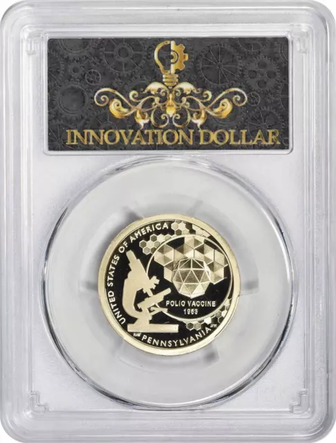 2019-S American Innovation Dollar PA Polio Vaccine PR69DCAM First Strike PCGS