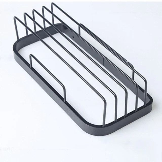 Estante de baño organizador ducha lugar maquillaje estante de almacenamiento pared