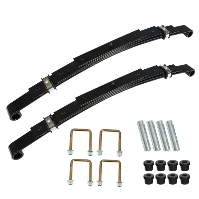 (Set of 2)Heavy Duty Rear 4 Leaf Springs For EZGO TXT 1995-2013 Golf Cart