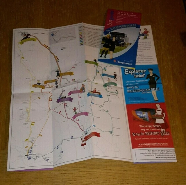 STAGECOACH BASSETLAW BELLES Bus Guide and Timetable Jan 2019 edition £1 ...