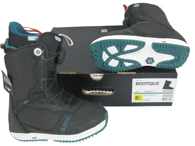 NEW Burton Womens Bootique Snowboard Boots! 5  Black  Speed Laces