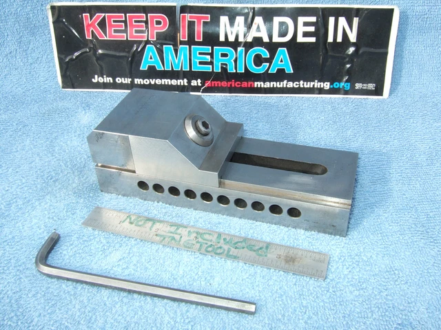 Grind Vise Toolmakers Usa Made Used 2.2 X 6-1/2 Vintage Machinist Grinding Clean