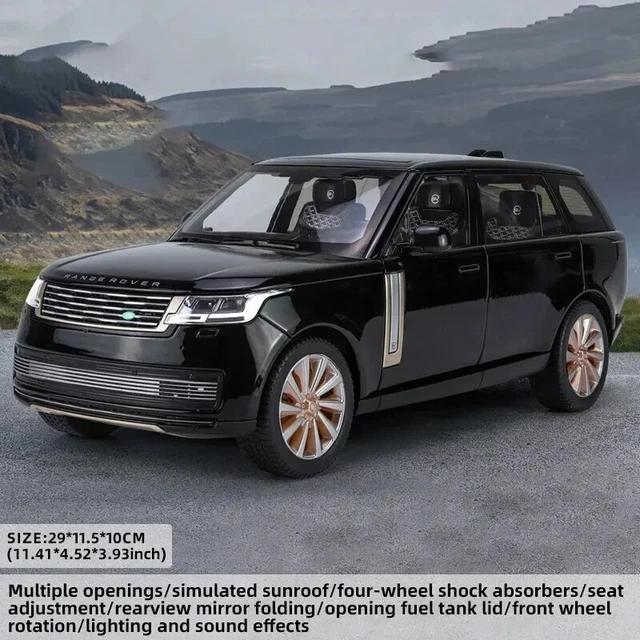 1:18 SCALE RANGE Rover off Road Alloy Model Scale Die-cast Metal ...