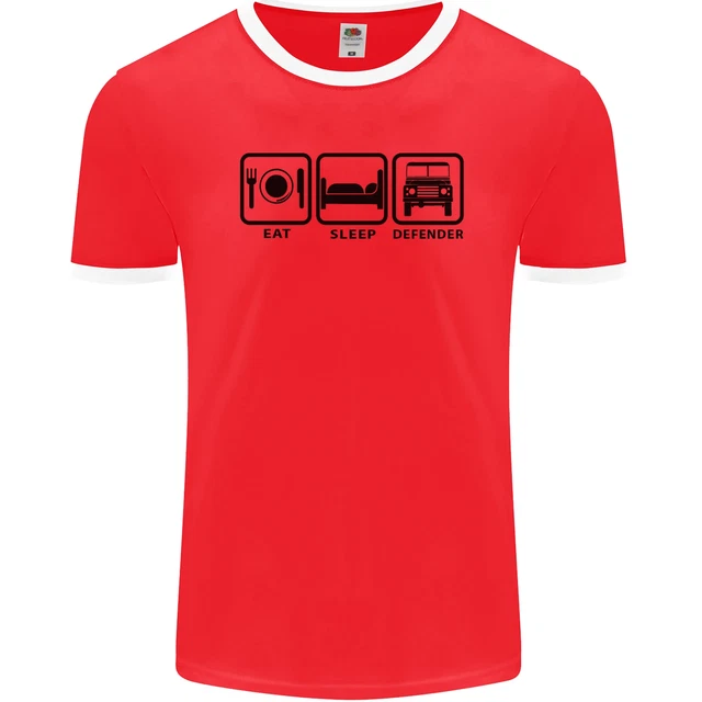 Eat Sleep 4X4 Off Road Roading Car Mens Ringer T-Shirt FotL