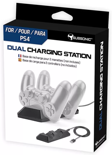 Double station de charge pour 2 manette Playstation 4 / PS4 Slim / PS4 Pro Neuf