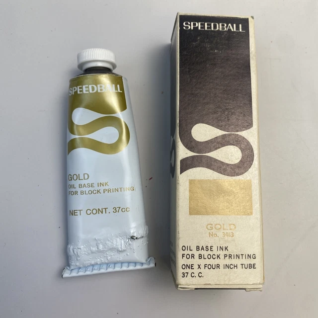 Tubo de metal soluble en agua de colección con bloques Speedball de EE. UU. No. 3413