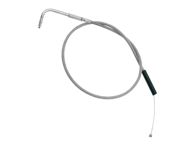Motion Pro Armor Coated Throttle Cable 90 Degree Steel Clear Coated - 43"