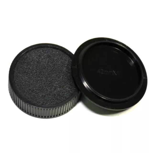 42mm Plastic Front Rear Cap Cover For M42 Digital Body Lens Cs