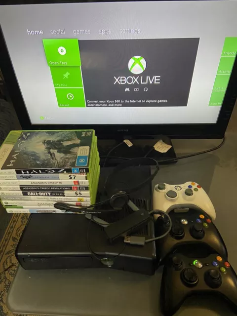 Modded RGH Xbox 360 S Piano Gloss Black Edition 250GB HDD - video