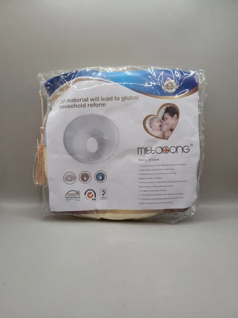 MITTAGONG Infant Head Support Memory Foam Baby Pillow -Yellow