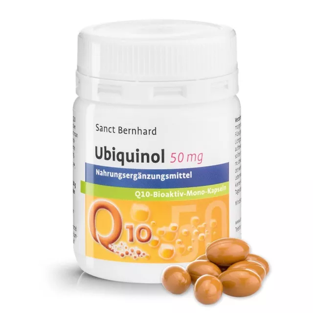 Ubiquinol 50mg | 75 Stk. Q10-bioaktiv-Kapseln KANEKA Ubiquinol™ | Sanct Bernhard