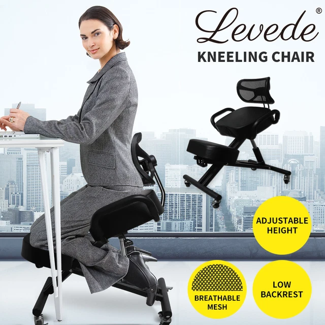 LEVEDE OFFICE CHAIR Kneeling Ergonomic Home Knee Seat Posture Back