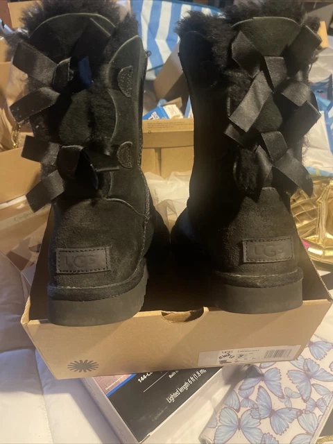UGG Mini Bailey Bow Boots for Women, Size 6 - Black