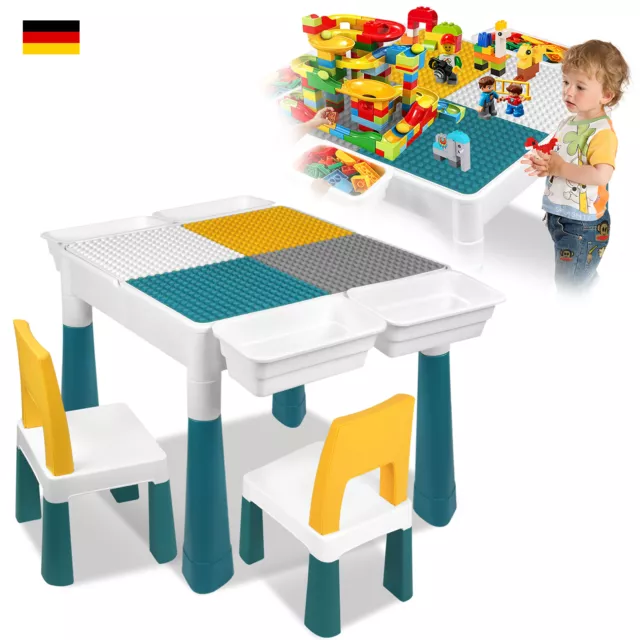 Kindersitzgruppe Kindertisch Kindermöbel Tabelle Kleinkind Spieltisch mit Stühle