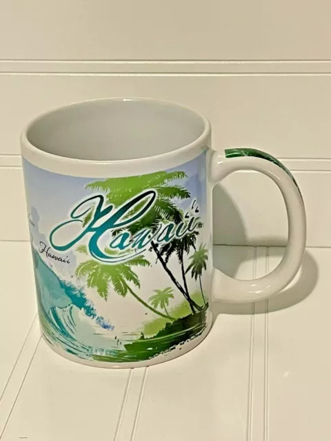 Hawaii Coffee Mug 14 oz White With Waves Islands collectable from ABC Stores