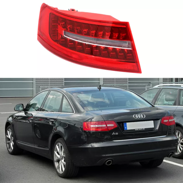 1x LED HECKLEUCHTE RÜCKLEUCHTE SCHLUßLEUCHTE LINKS AUßER AUDI A6 C6 BJ AB 2009