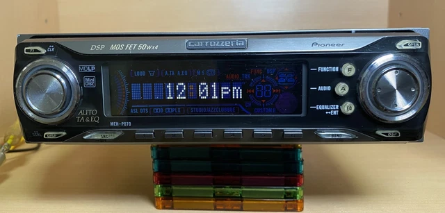PIONEER CARROZZERIA MEH-P070 Car Audio 1DIN MD IP-BUS Working