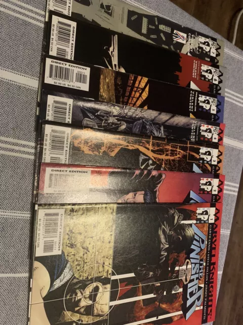 THE PUNISHER Lot #1-7.Marvel Knights 2001.Garth Ennis,Steve Dillon 1,2,3,4,5,6,7