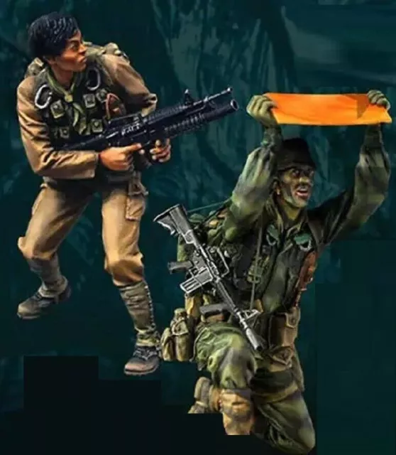 1/35 Resin Figure Model Kit Vietnam War US Soldiers Special Force Unit Unpainted