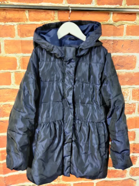 Girls Gap Age 10 Years (L) Navy Padded Coat Jacket Quilted Kids School 140Cm