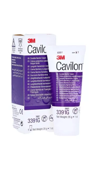 3M Cavilon Durable Barrier Cream Skin Protector 28g Tube 3391G