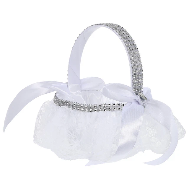 panier de pique-nique panier de fleurs décor de mariage paniers tissés rose