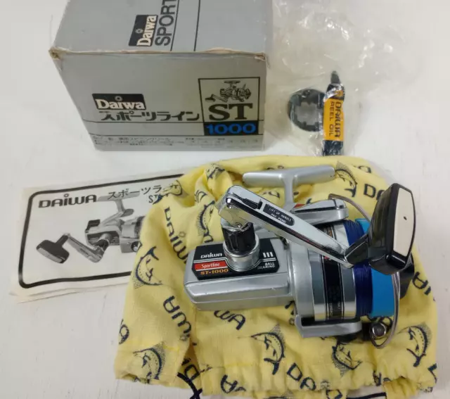 VINTAGE DAIWA SPORTLINE ST 1000 Spinning Fishing Reel - New Open 