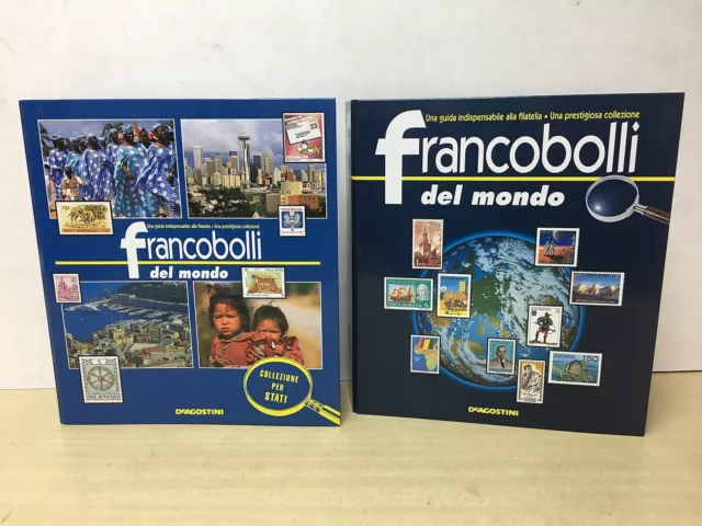 81206 Lb1 Francobolli del mondo - 30 Fascicoli + Francobolli - De Agostini