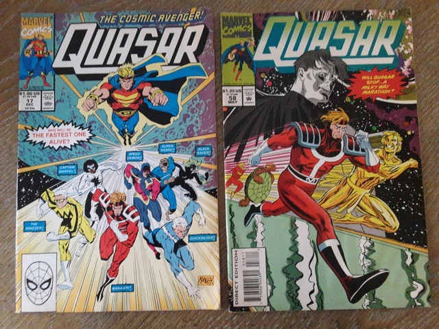 Quasar The Cosmic Avenger #17 & #58