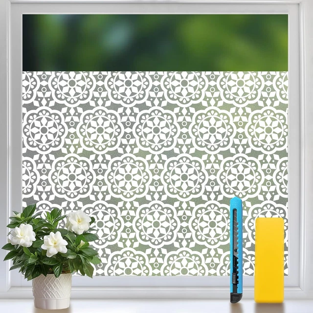 Pellicola Privacy Per Finestre 3D Anti-UV - Autoadesiva, 30x200 Cm, Effetto Arcobaleno, Facile Applicazione - Foto 9