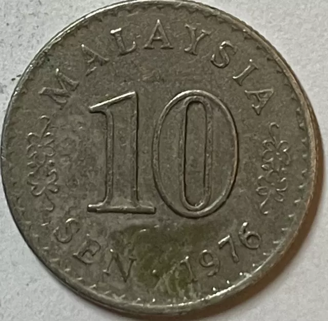 1976 Malaysia 🇲🇾 10 Sen Coin