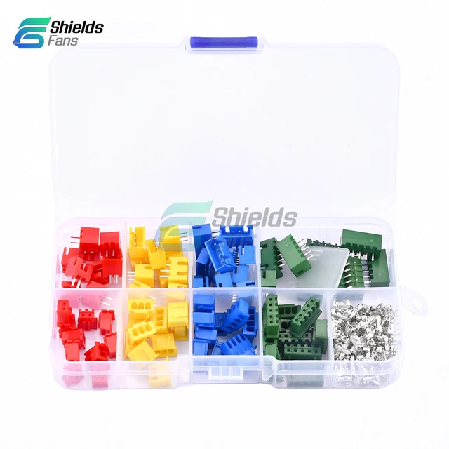 COLOR TERMINAL MALE Female Wire Connector Adaptor 2p 3p 4p 5p 2.54mm ...