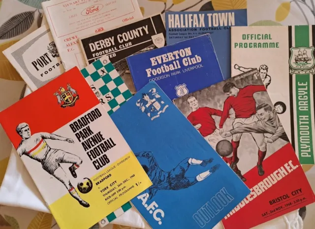 FOOTBALL PROGRAMMES from 1967 - 1992  ****Choose from List ****