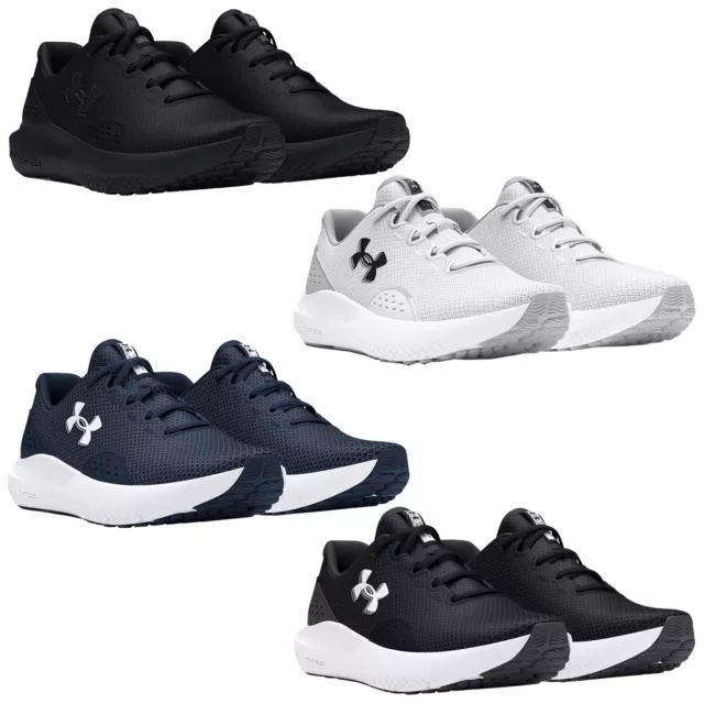 Under Armour Mens Charged Surge 4 Trainers Comfort Sports Running Shoes