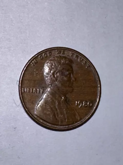 1980 Lincoln Penny, NO mint mark.  Rare coin. Beautiful 💥Coin💥 Coin Cent
