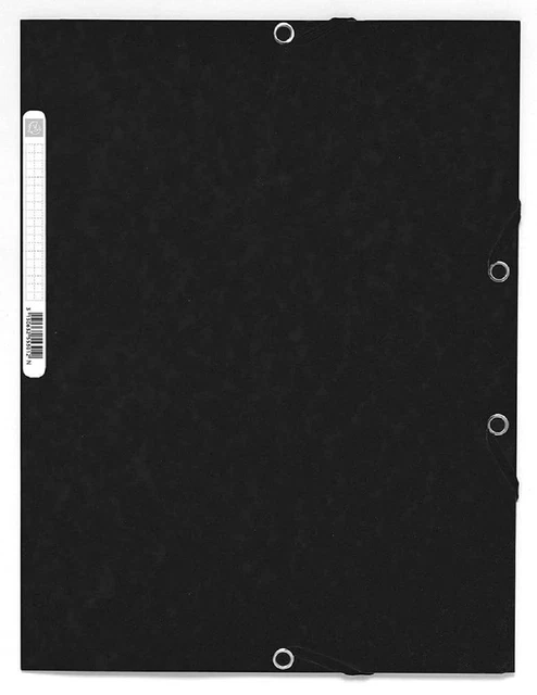 Exacompta - Ref 55301E - Elasticated 3-Flap Folders - Suitable for Holding A4 Do