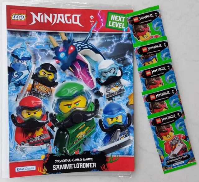 Lego Ninjago Trading Cards Serie 7 - Next Level - 1 x Sammelmappe + 5 Booster