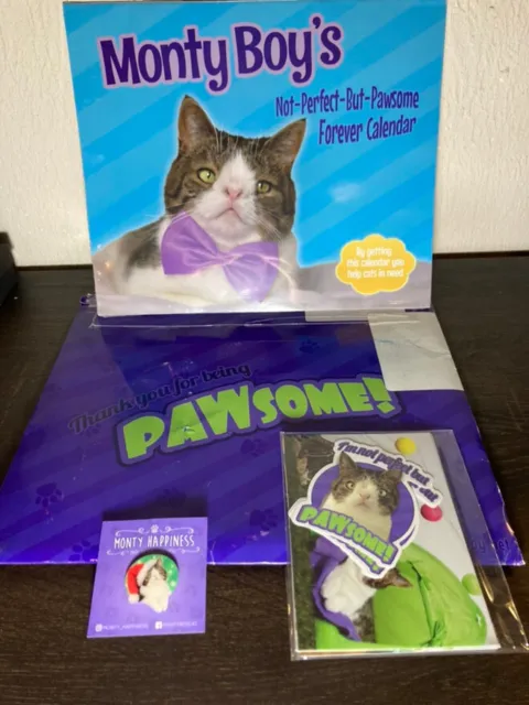 Monty Boy Not Perfect But Pawsome Pack Cat Internet Personality Memorabilia