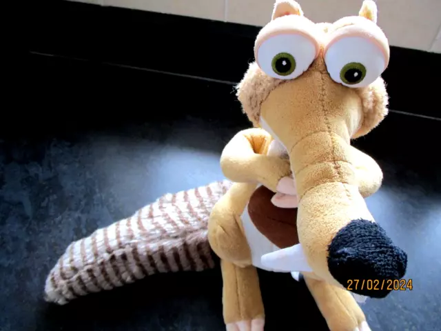 Ice Age 4 Continental Drift Plush Toy Scrat (Sabre Tooth Squirrel) 2012 30cm   O