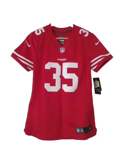 NEW Nike San Francisco 49ers #35 Reid NFL Home Jersey Women’s Size SMALL NWT
