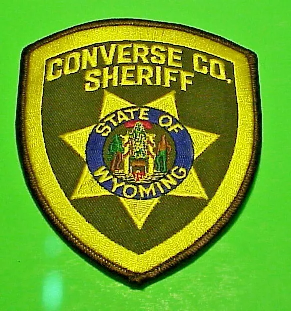 Converse County  Wyoming  Wy  Sheriff / Police Patch  4 7/8"  Free Shipping!!!