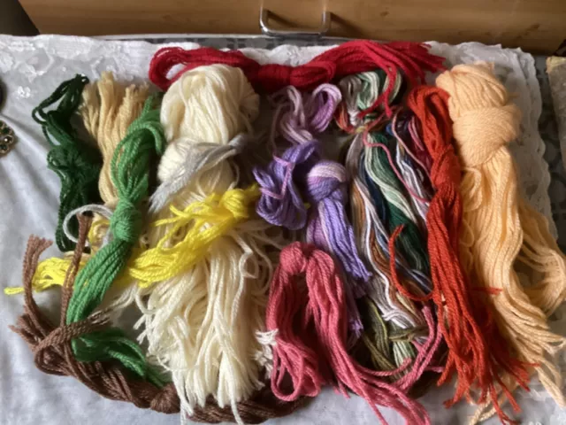 Bundle of wool for tapestry work etc.