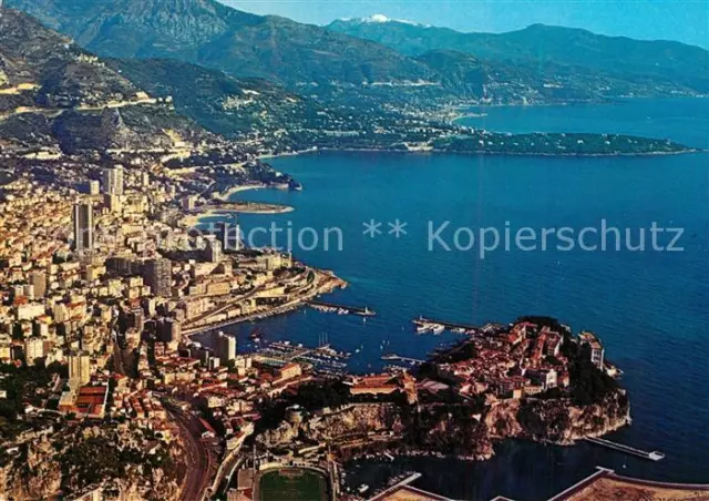 73512870 Monaco Fliegeraufnahme Cap Martin Menton Monaco