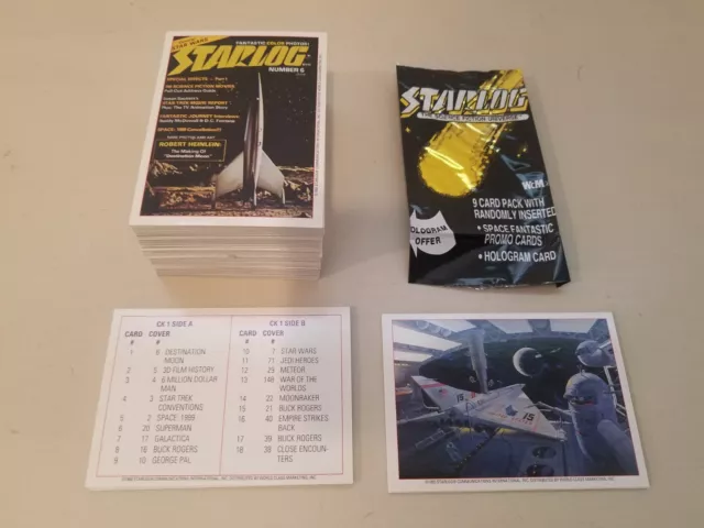 Starlog Magazine 1993 Complete Card Checklist Promo Sets Wrapper Star Wars Trek