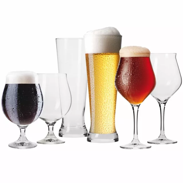 Krosno Set bicchiere da birra | 2x bicchieri a tulipano 2x chiara 2x scura