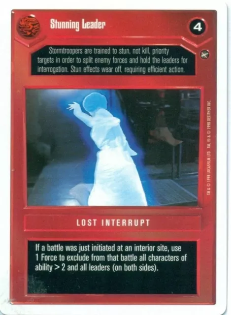 Star Wars CCG: A New Hope White Border: Stunning Leader